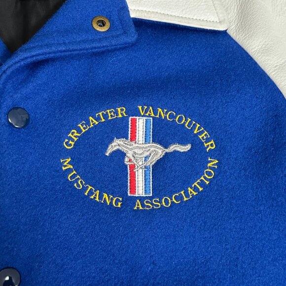 Vintage Greater Vancouver Ford Mustang Association 66 Coupe Varsity Jacket Large - Picture 5 of 10
